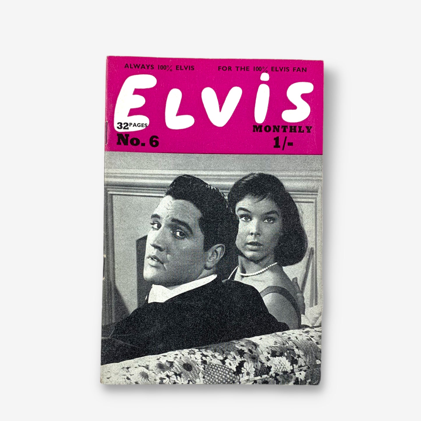 Elvis Monthly Issue 6 - 1963 Elvis Presley A6 Paper Magazine