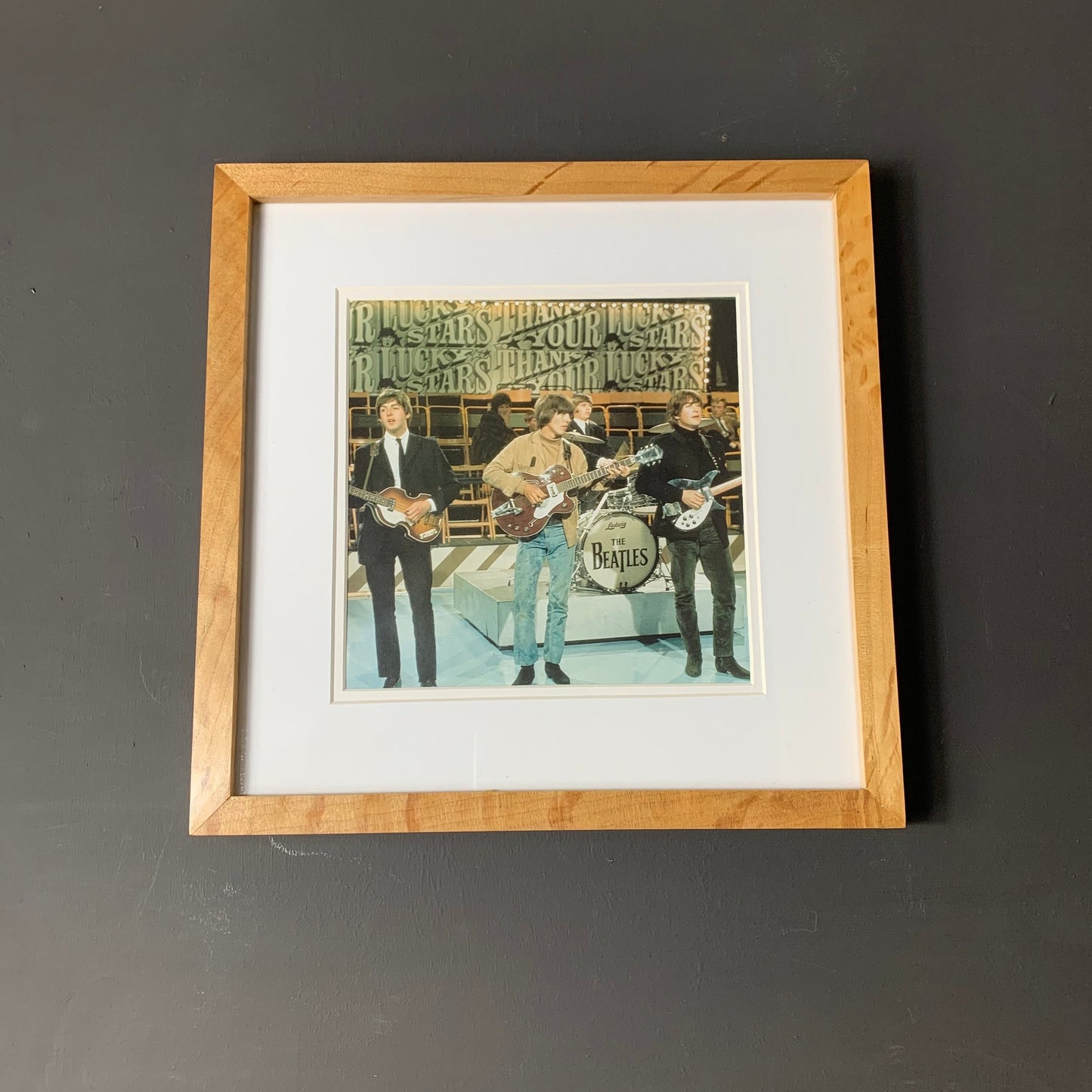 The Beatles - Original Framed Magazine Print 8x8"