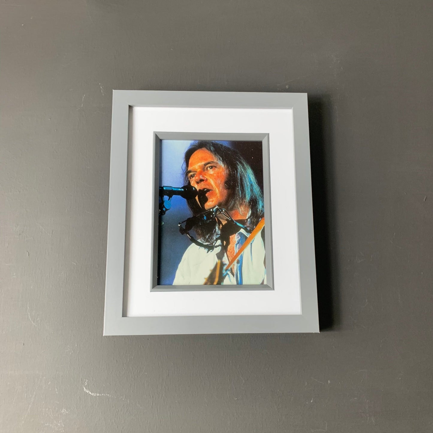 Neil Young - Original Framed Magazine Print 5x7"