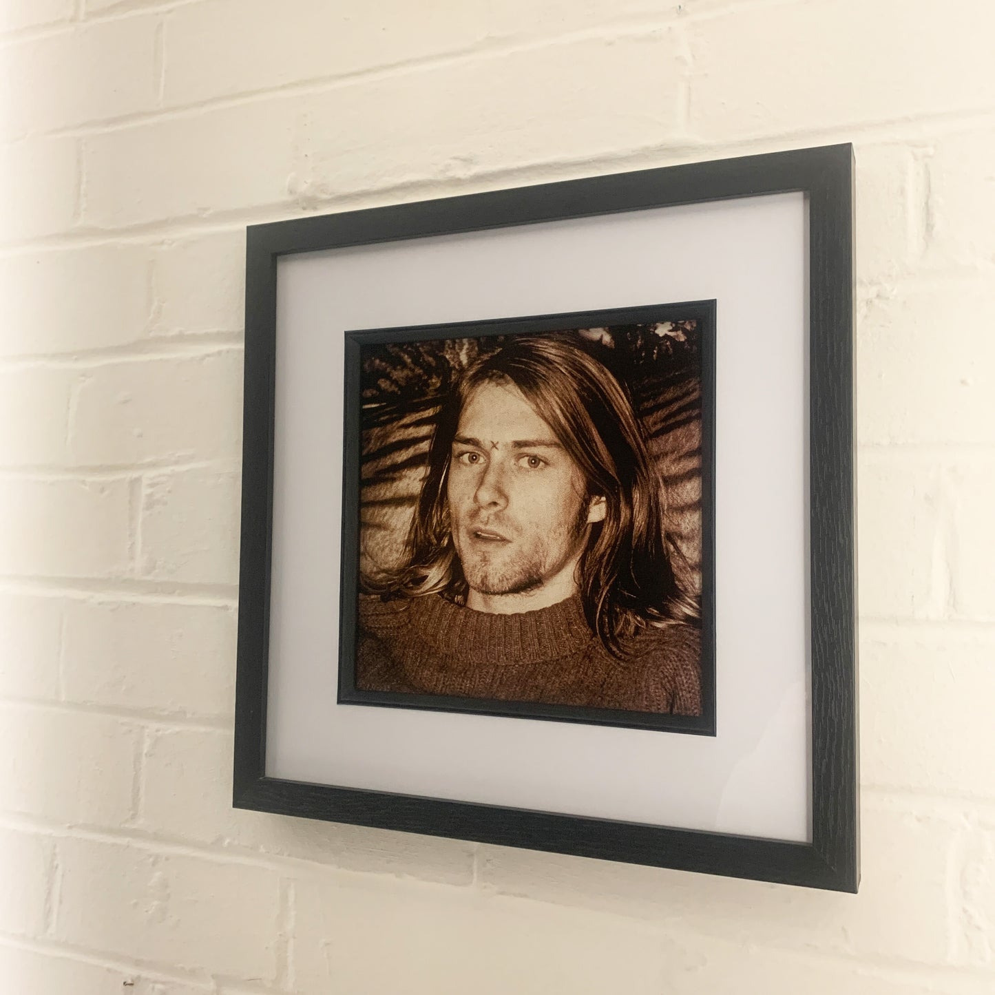 Nirvana - Kurt Cobain - Original Framed Magazine Print 8x8"