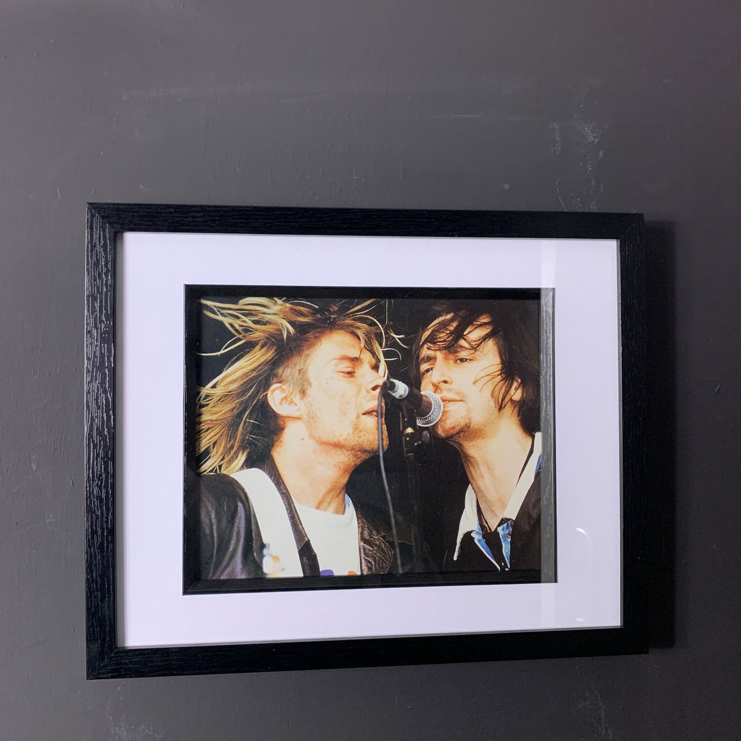 Nirvana - Kurt Cobain & Eugene Kelly - Original Framed Magazine Print 10x8"