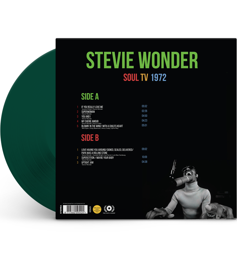 Stevie Wonder – Soul TV 1972 (Limited Edition 12-Inch Album on 180g Transparent Green Vinyl)