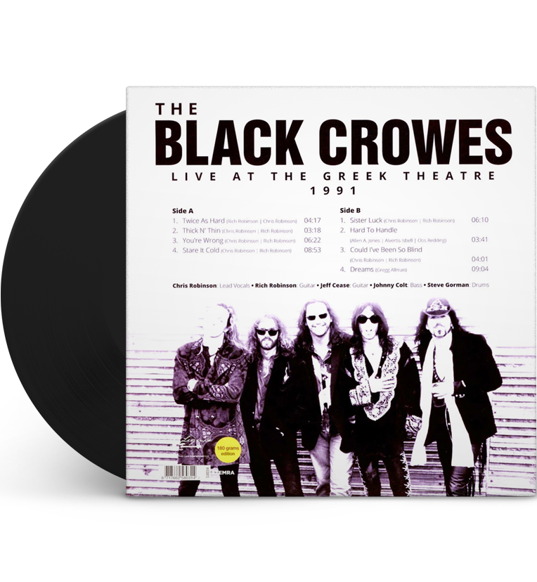 The Black Crowes – Live at the Greek Theatre, 1991 (12-Inch Album on 180g Vinyl)
