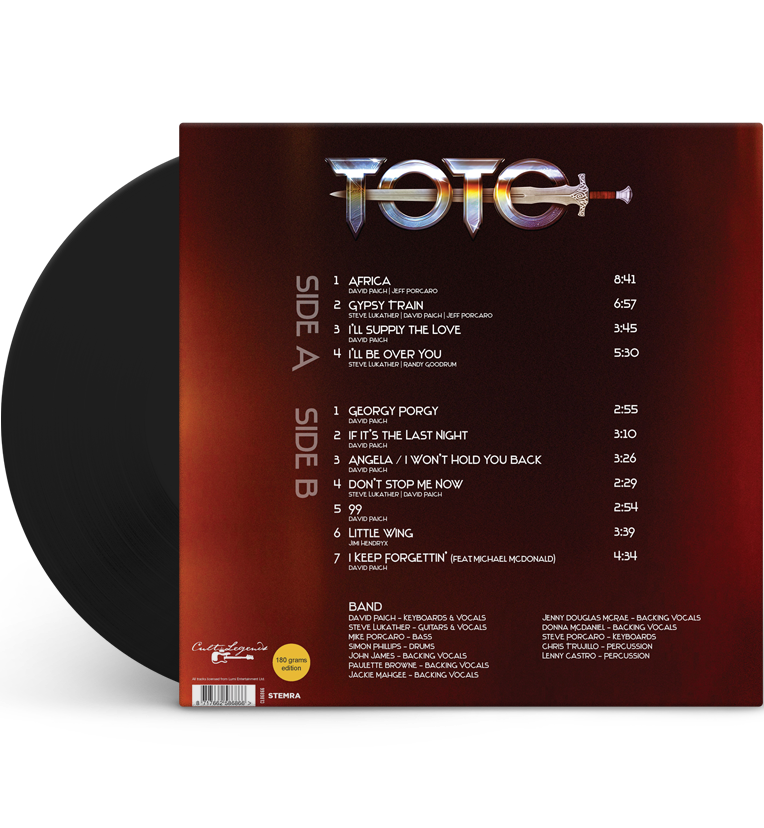 Toto – Bless the Rains 1992 (12-Inch Album on 180g Vinyl)