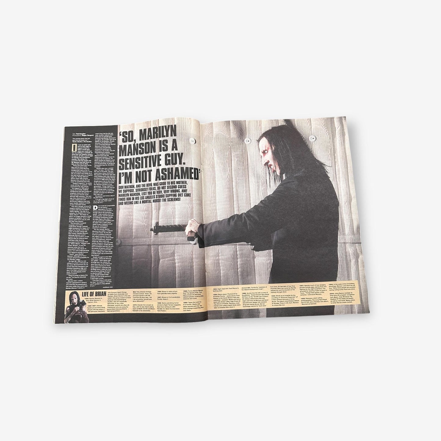 2000 Marilyn Manson - Its Time For Chaos! - NME Magazine