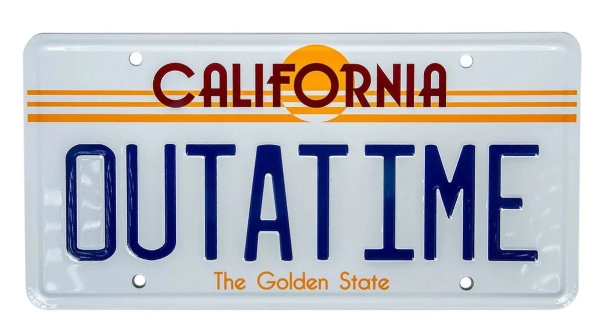 Back To The Future: OUTATIME License Plate