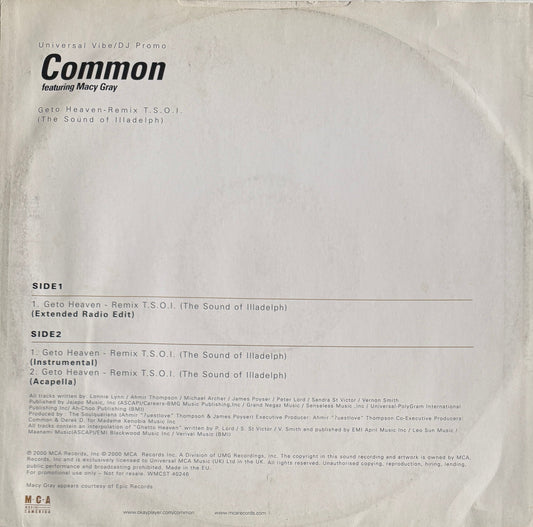Common – Geto Heaven (Remix) – MCA Records – 2000