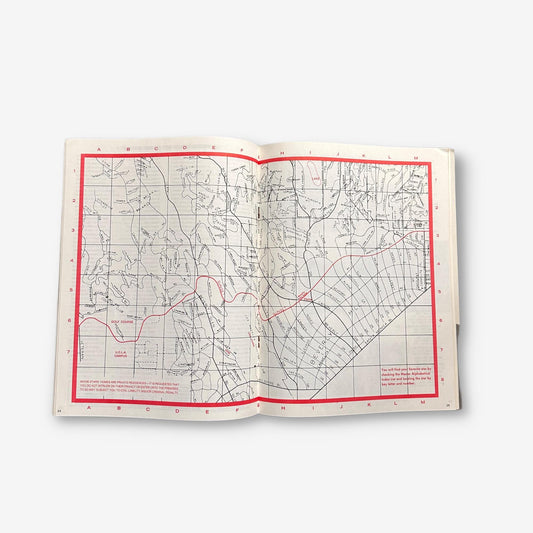 Hollywood - Map & Guide To The Fabulous Homes Of The Stars 1987 Paperback Guide Book