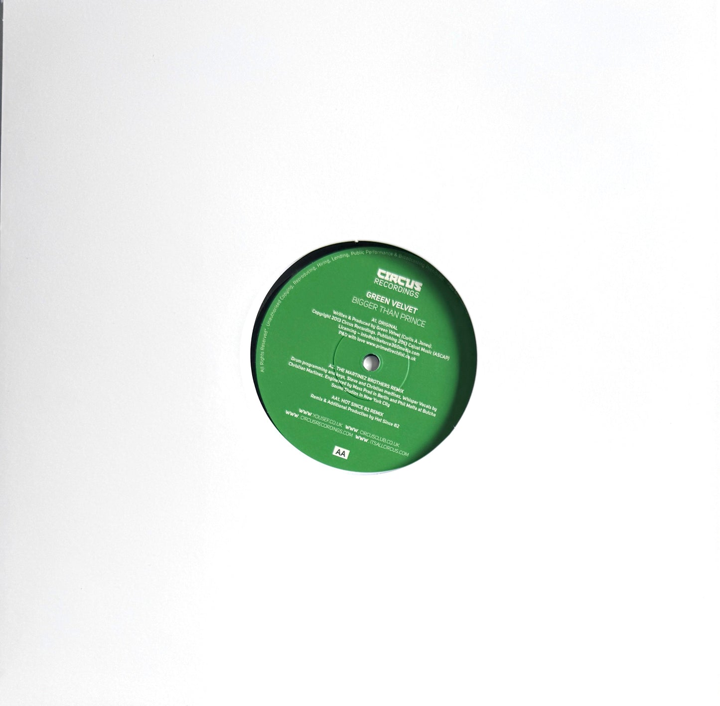 Green Velvet – Bigger Than Prince (2017)