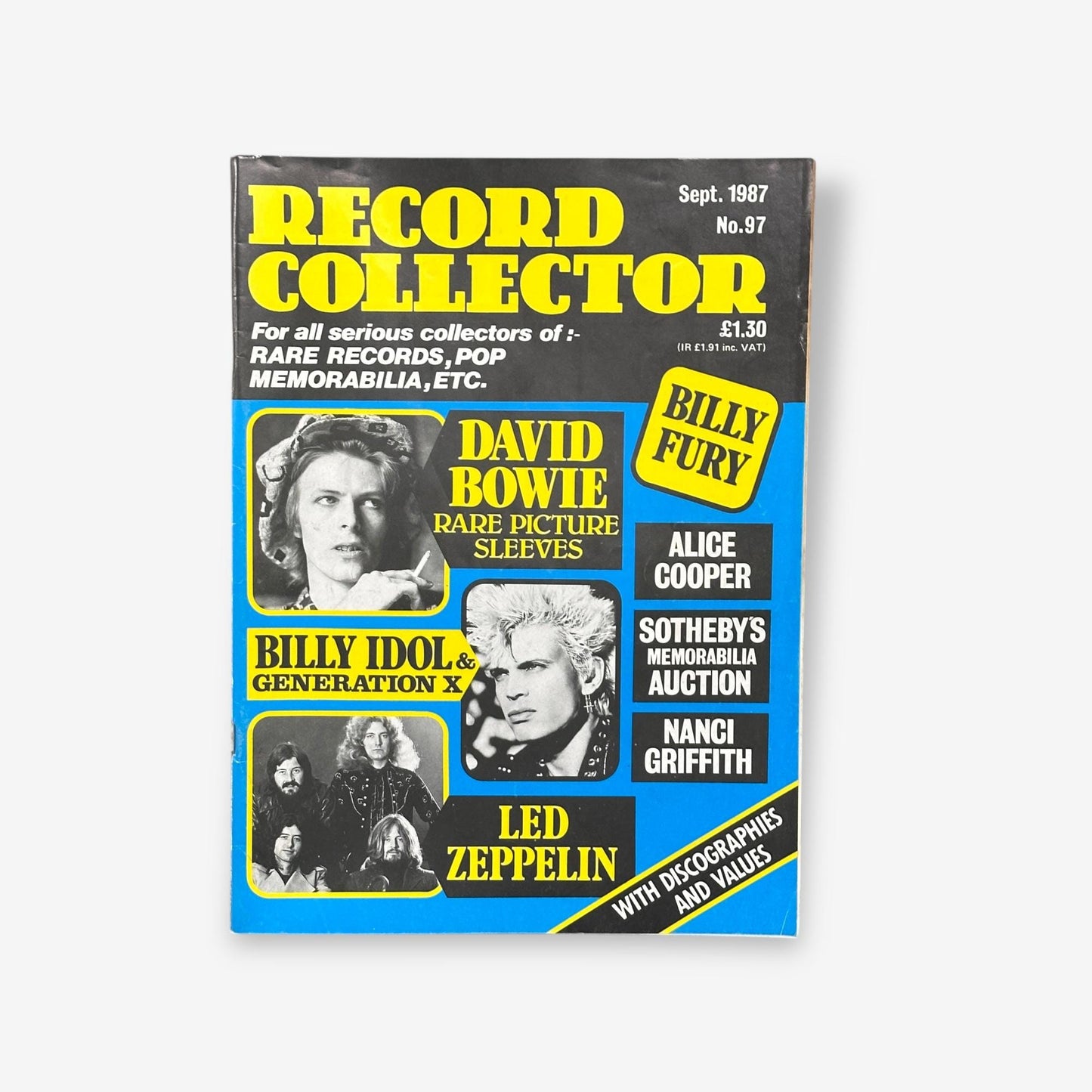 1987 David Bowie - Rare Picture Sleeves - Record Collector Magazine