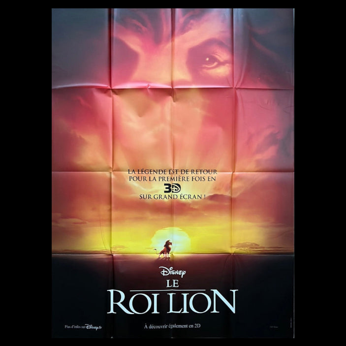 The Lion King (2012 Re-Release) Original French One Panel Cinema Poster