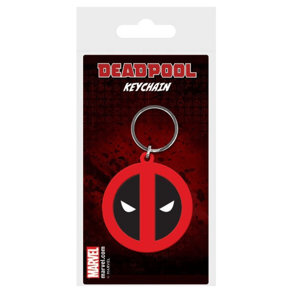 Marvel Comics Rubber Keychain Deadpool Symbol
