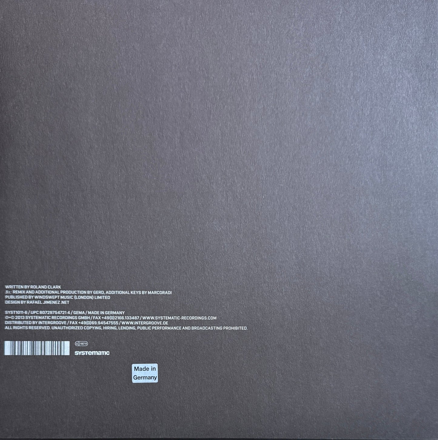 Urban Soul – Alright – Systematic – 2013 Vinyl