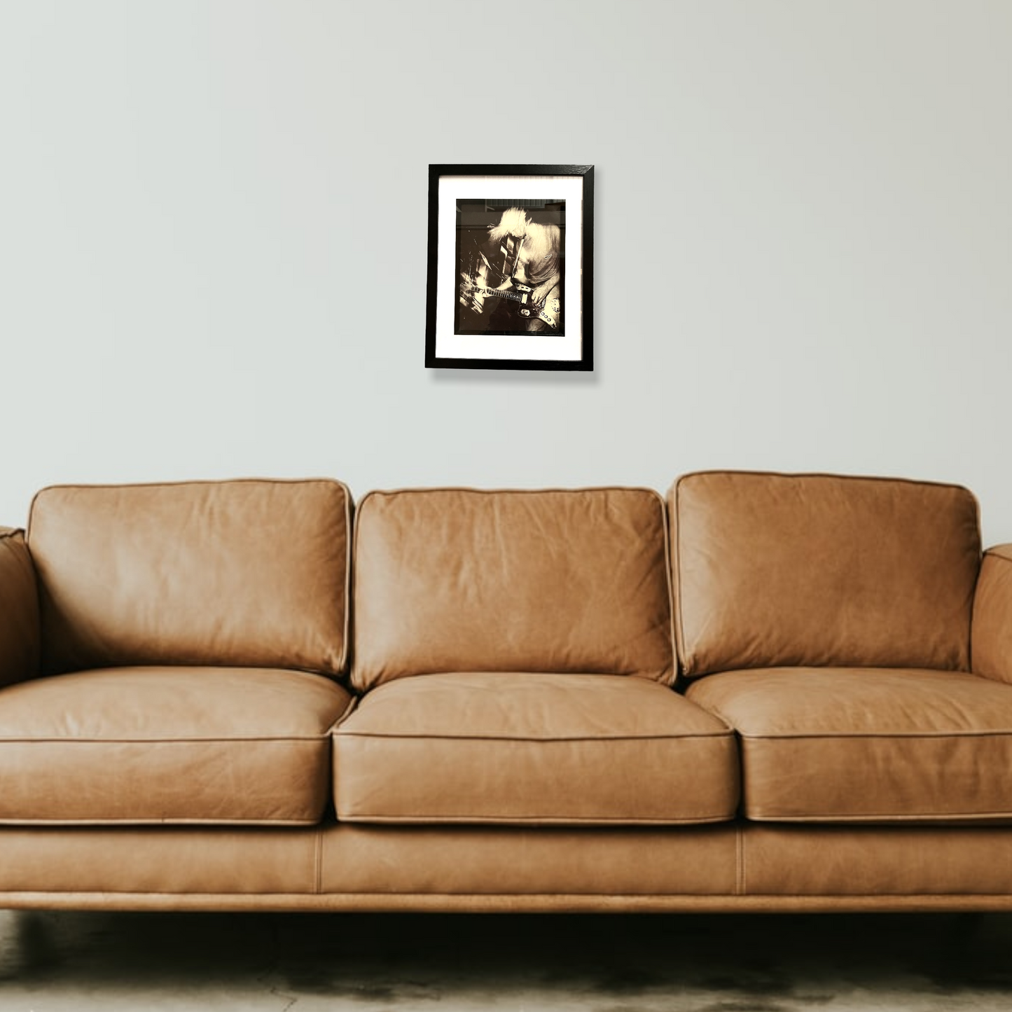 Nirvana - Kurt Cobain Gig Framed Luxury 90's Original Magazine Print 33cm x 28cm