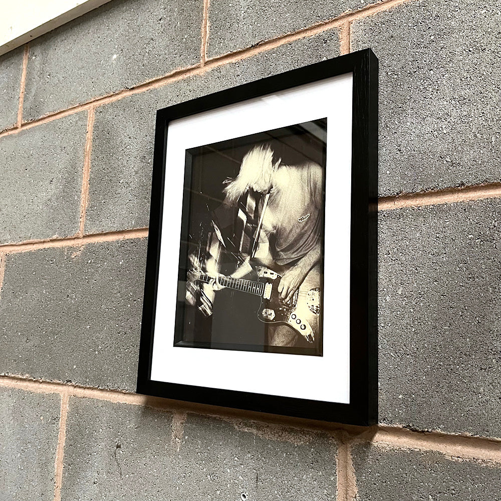 Nirvana - Kurt Cobain Gig Framed Luxury 90's Original Magazine Print 33cm x 28cm