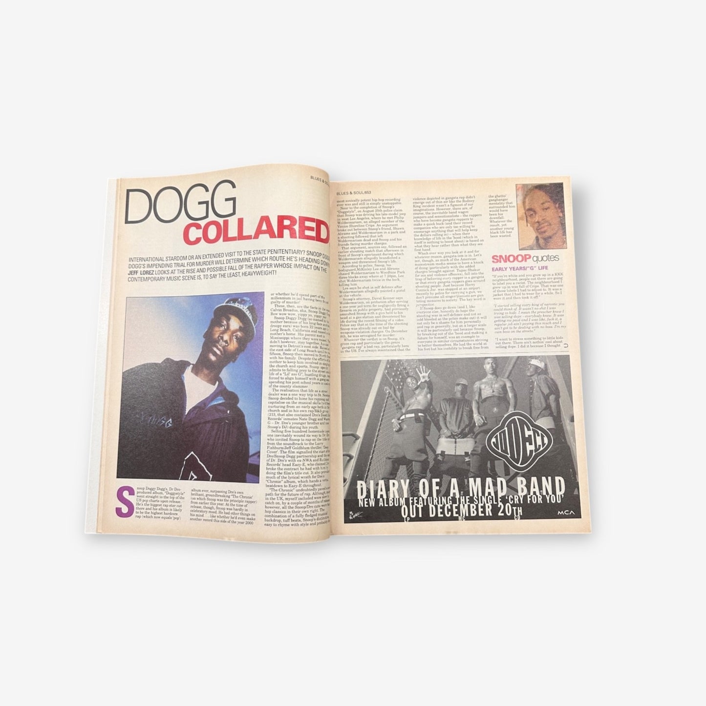 1994 Snoop Dogg - Blues & Soul Magazine Issue 653