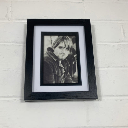 Kurt Cobain - Original Framed Magazine Print 4x6&quot;