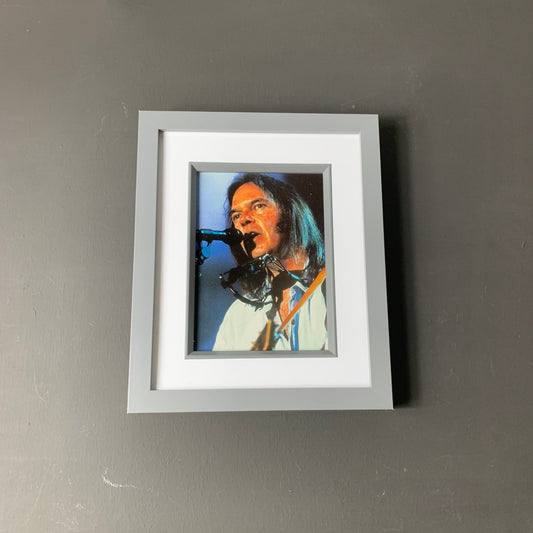 Neil Young - Original Framed Magazine Print 5x7&quot;