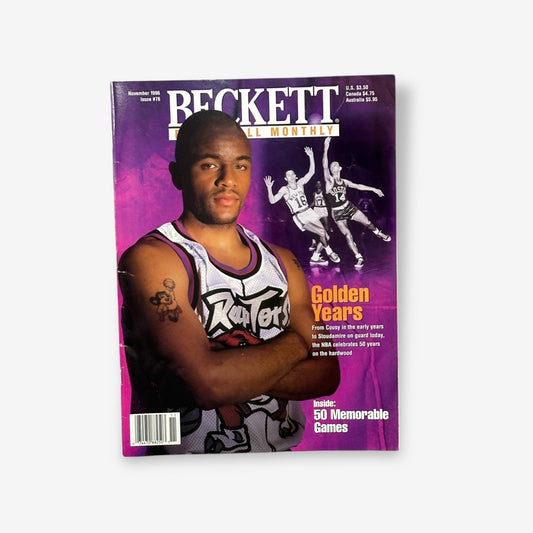1996 Damon Stoudamire - Golden years - Beckett Basketball Month #76