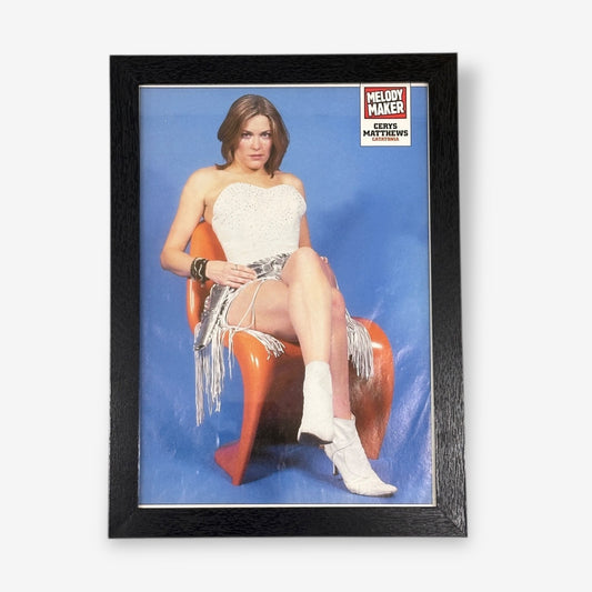 Framed Melody Maker A4 Magazine Poster - Cerys Matthews 2000