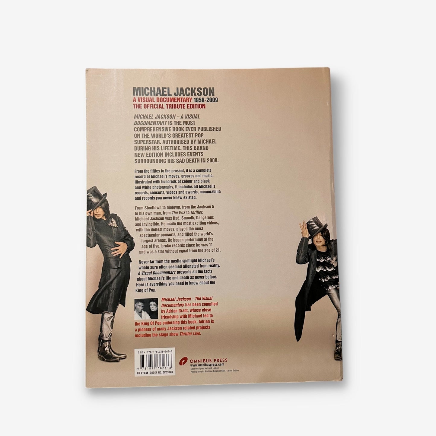 Michael Jackson - A Visual Documentary  - 2009 Paperback Book (Adrian Grant)