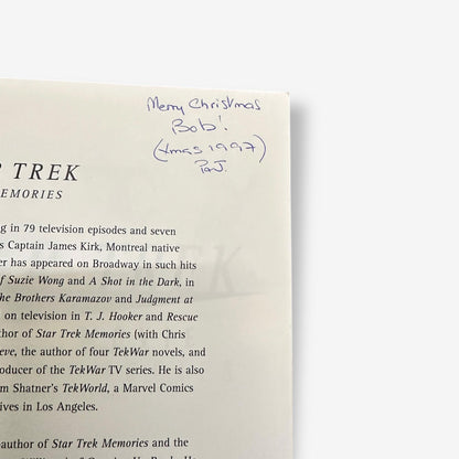 William Shatner - Star Trek Movie Memories: The Inside Story Of The Classic Movies - Paperback Book