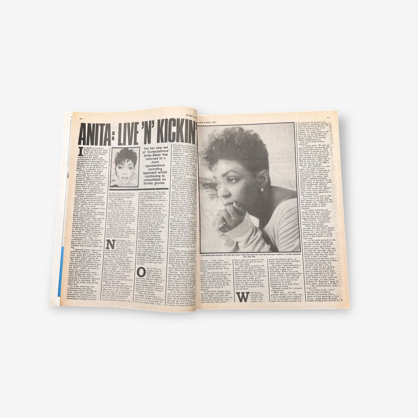 1990 Anita Baker - Blues & Soul Magazine Issue 564