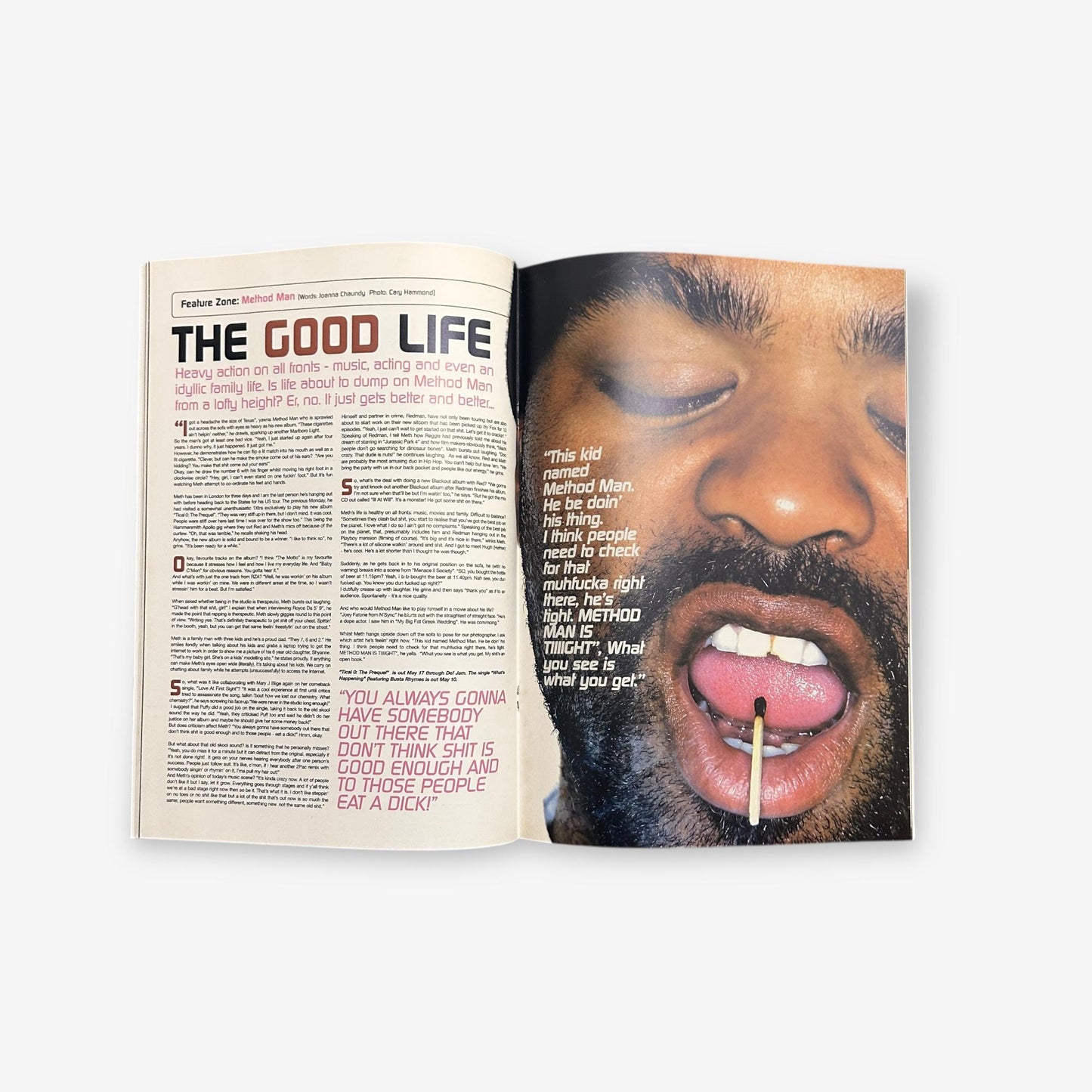 2004 Method Man - Devoted Family Man But Still Spittin&#39; - Blues & Soul Magazine Issue 918