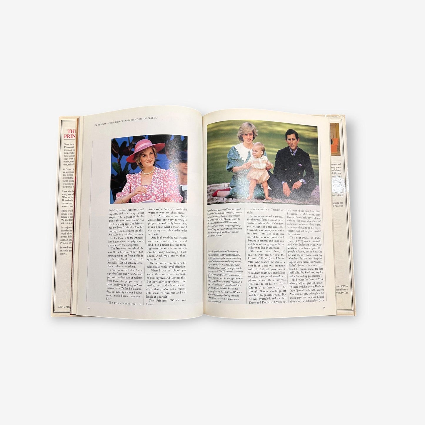 The Prince And Princess Of Wales - In Person - Hardback Book (Alastair Burnet) 1985