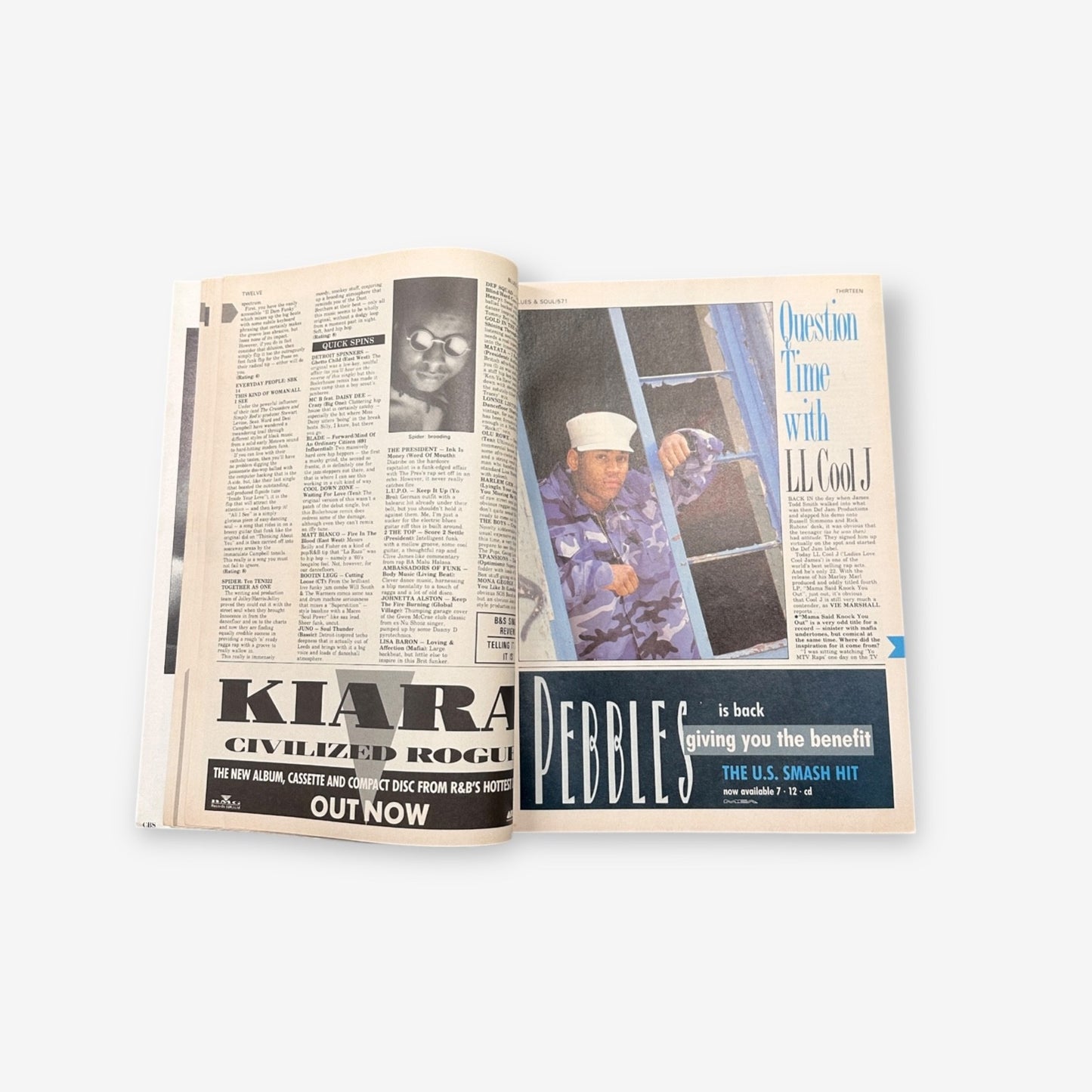 1990 LL Cool J - Blues & Soul Magazine Issue 571
