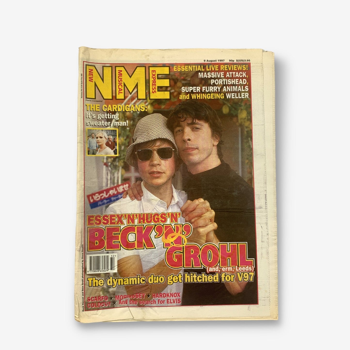1997 Beck & Grohl - Essex &#39;N&#39; Hugs - NME Magazine