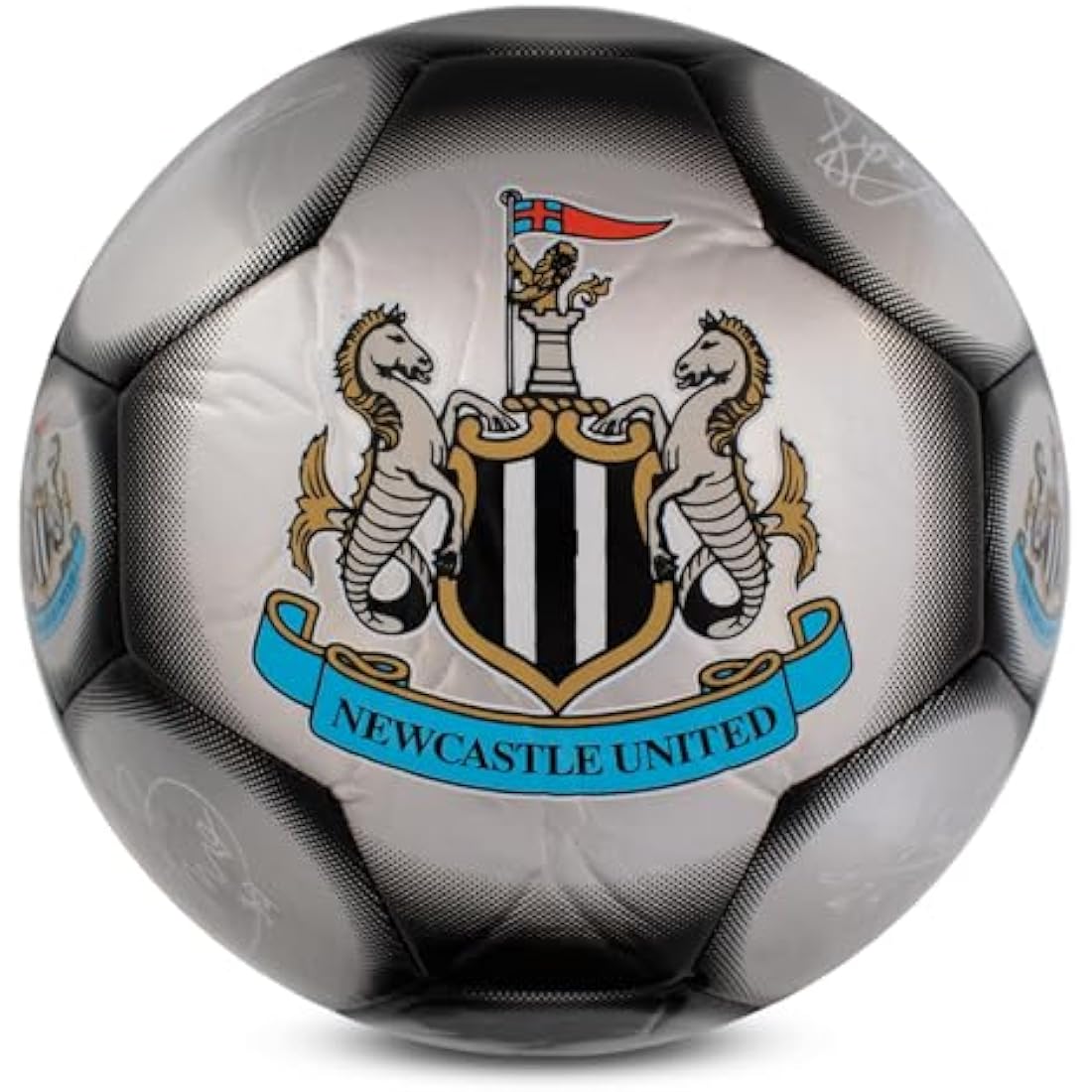 Hy-Pro Officially Licensed Classic Signature Football - Metallic, Size 5, Training, Match, Merchandise, Collectible For Kids and Adults