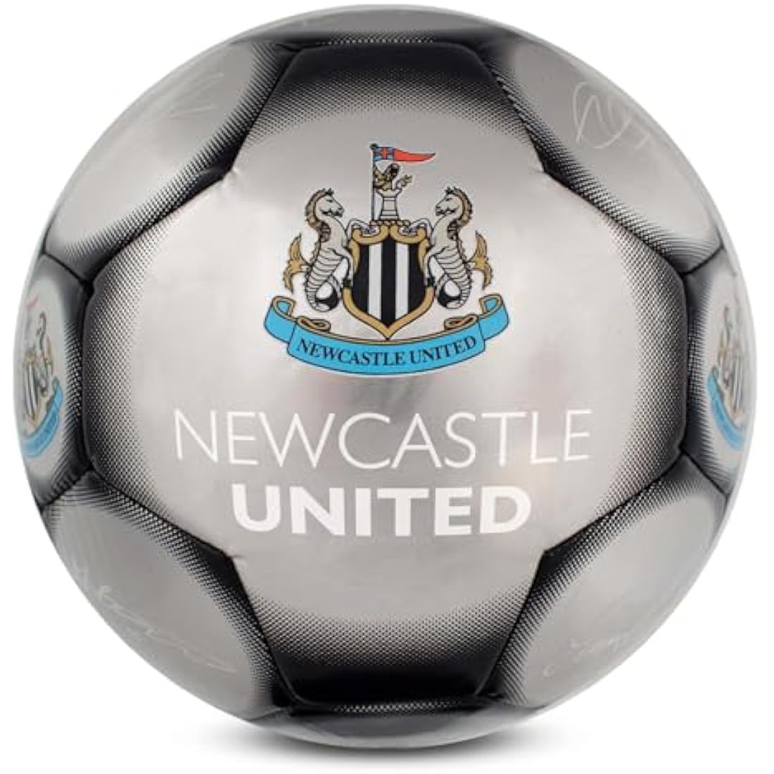 Hy-Pro Officially Licensed Classic Signature Football - Metallic, Size 5, Training, Match, Merchandise, Collectible For Kids and Adults