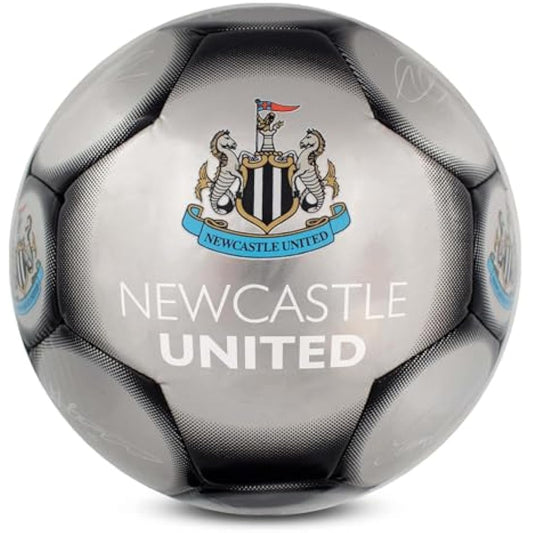 Hy-Pro Officially Licensed Classic Signature Football - Metallic, Size 5, Training, Match, Merchandise, Collectible For Kids and Adults