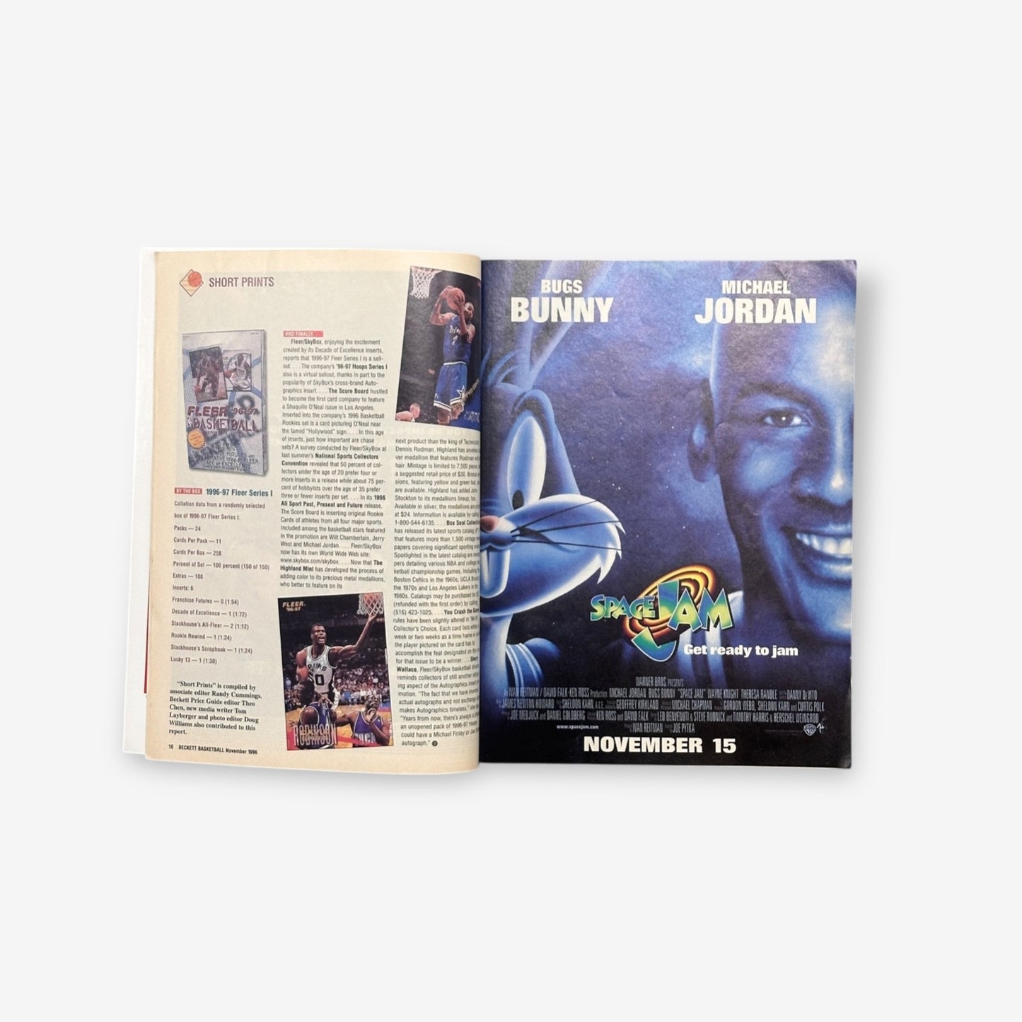 1996 Damon Stoudamire - Golden years - Beckett Basketball Month #76