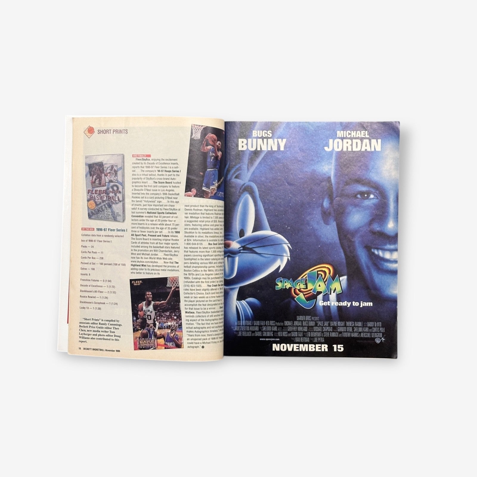 1996 Damon Stoudamire - Golden years - Beckett Basketball Month #76