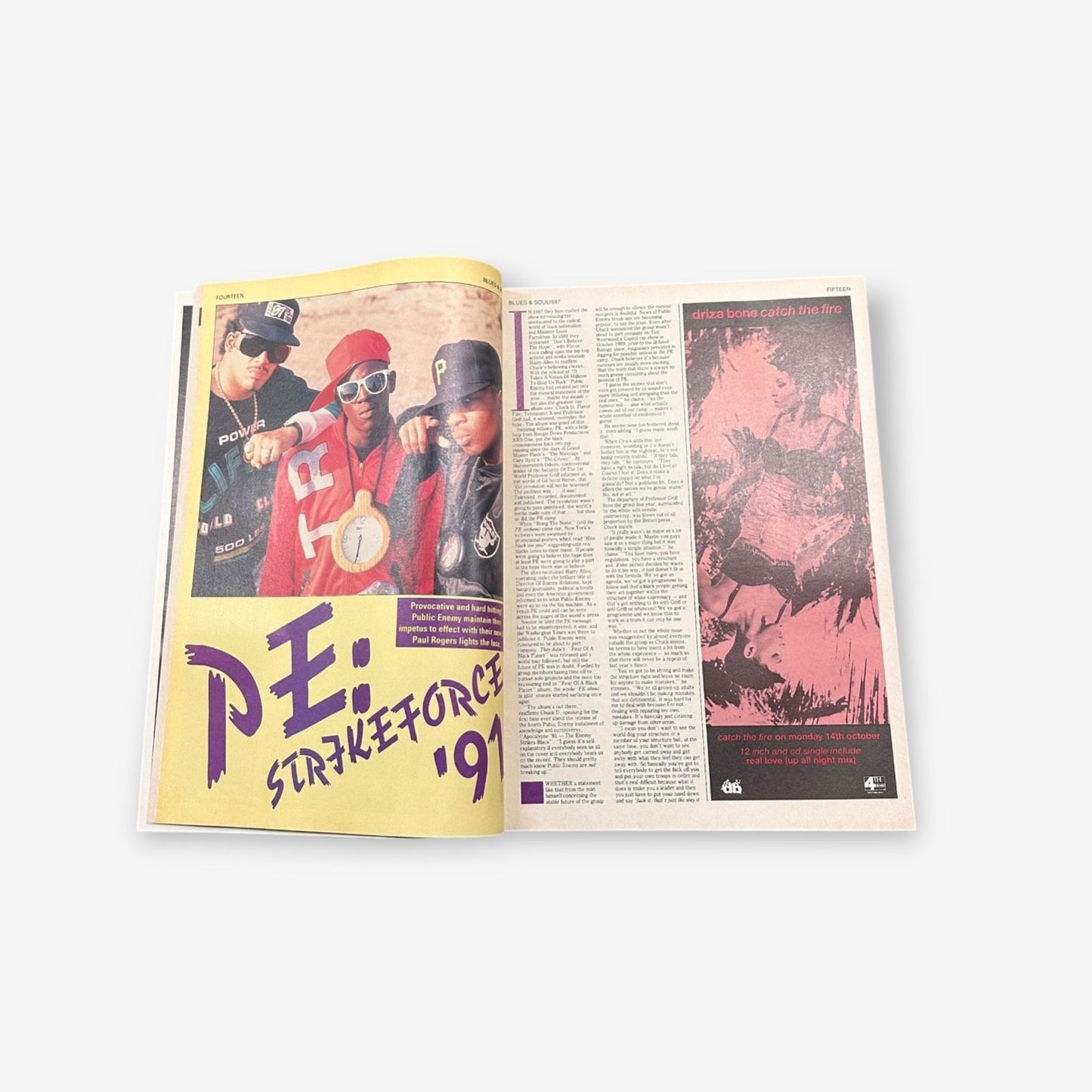 1991 Public Enemy - Blues & Soul Magazine Issue 597
