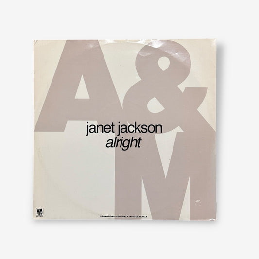 Janet Jackson - Alright (Promo) Vinyl Record 1990