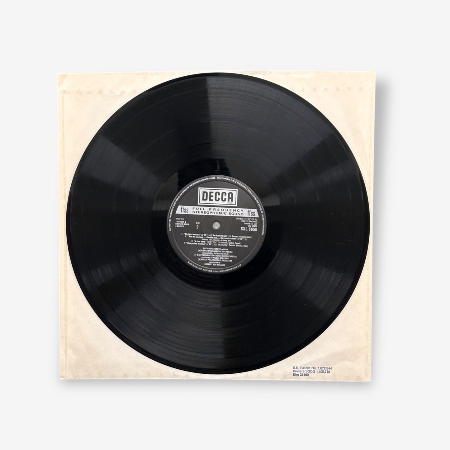 Luciano Pavarotti - King Of The High C's Vinyl Record 1974
