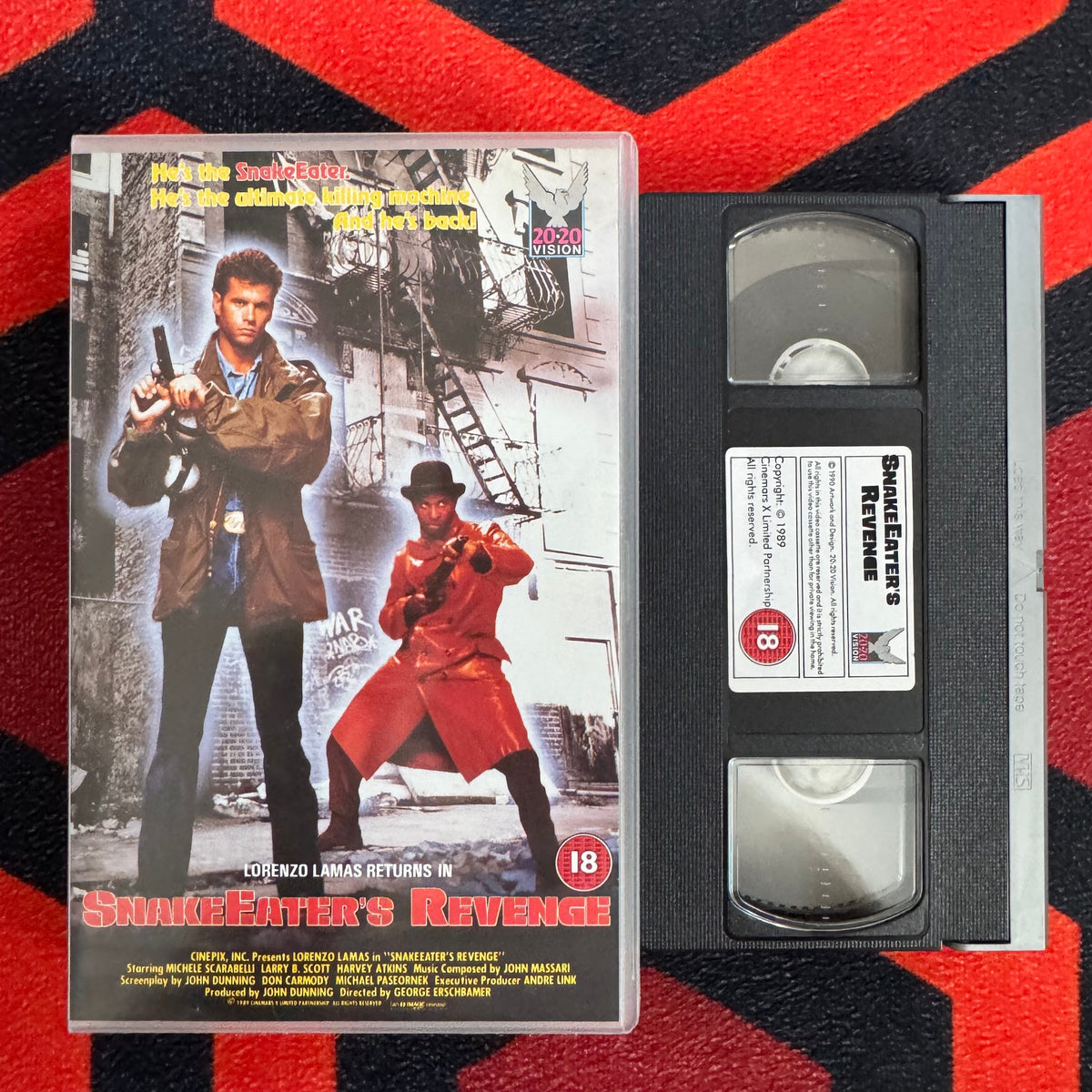 SnakeEater’s Revenge Ex Rental VHS Video (1989) NVT12589