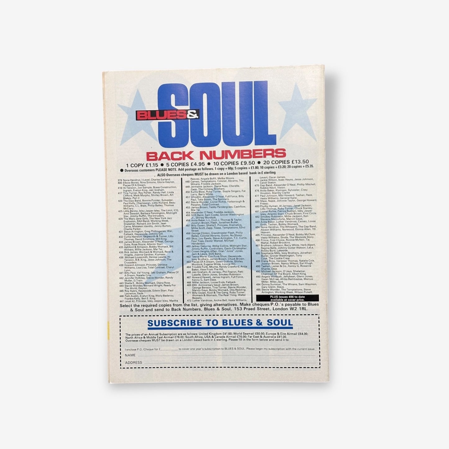1993 The S.O.U.L S.Y.S.T.E.M - Blues & Soul Magazine Issue 630