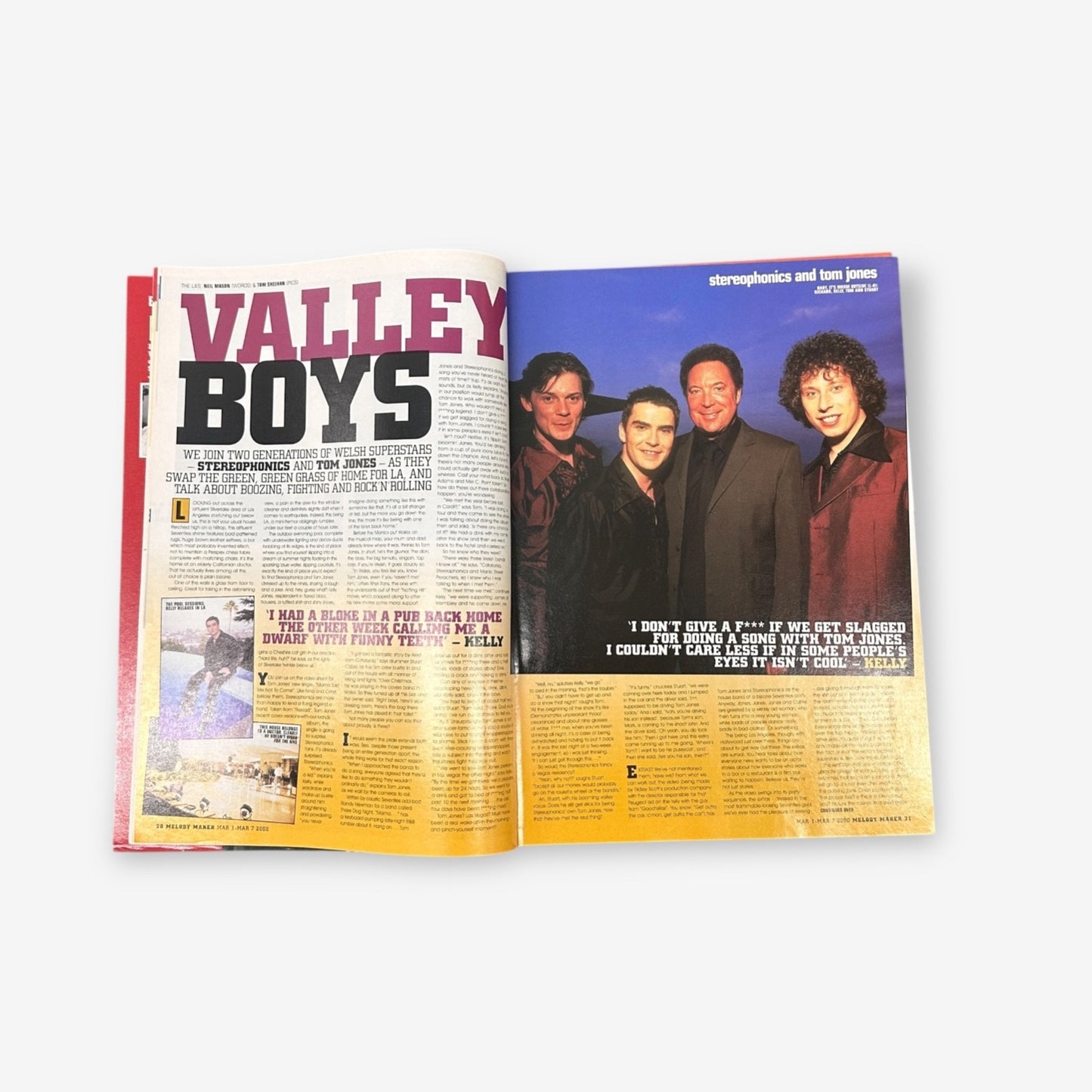 2000 - Kelly Meets Tom - Keeping Up With The Jonses - Melody Maker Magazine