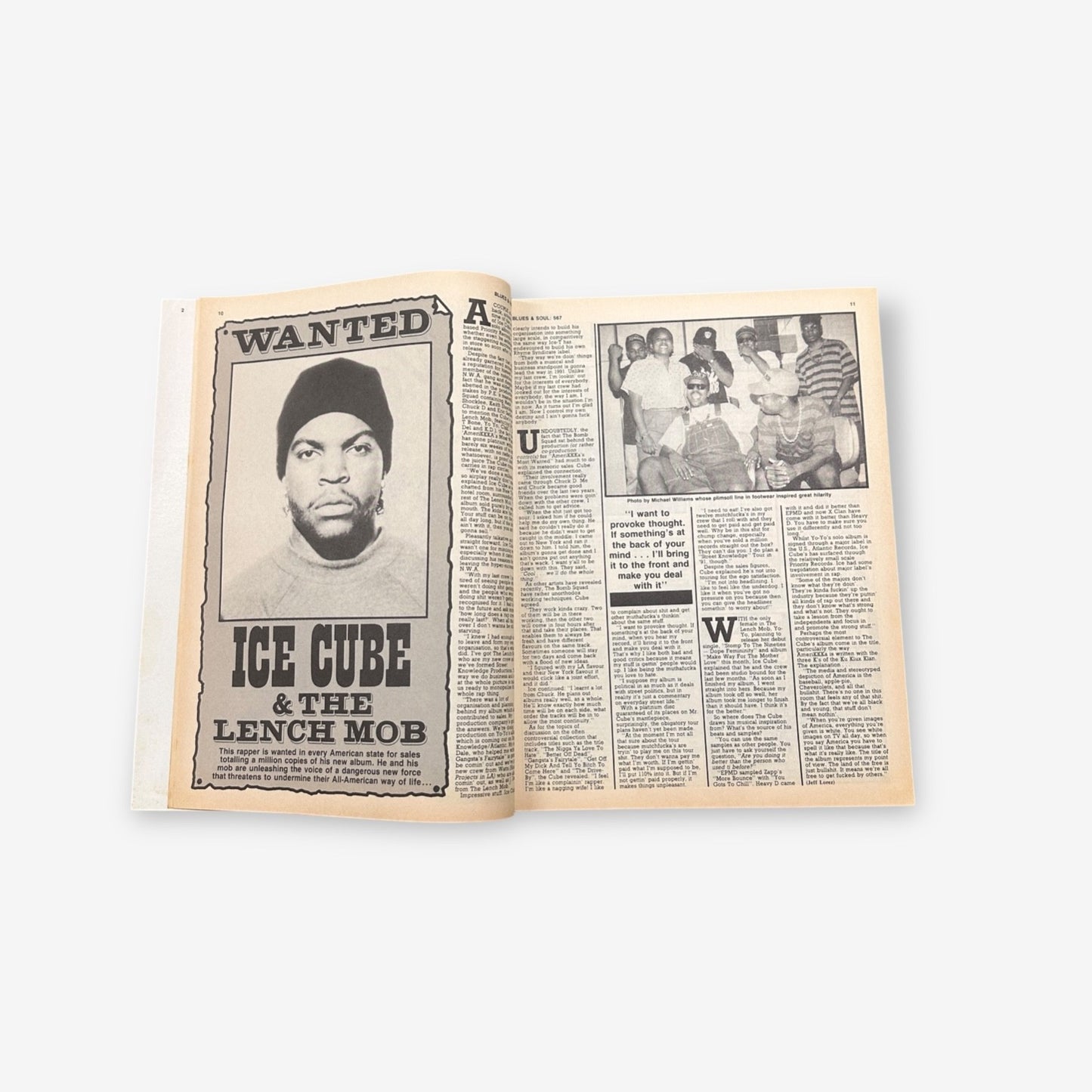 1990 Ice Cube - Blues & Soul Magazine Issue 567
