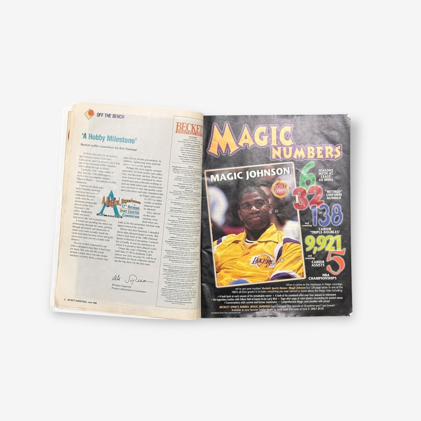 1996 Payton & Kemp - Restless In Seattle - Beckett Basketball Month #71