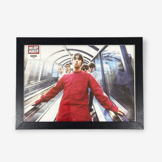 Framed Melody Maker A4 Magazine Poster - Oasis 2000