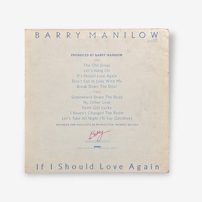 Barry Manilow - If I Should Love Again Vinyl Record 1981
