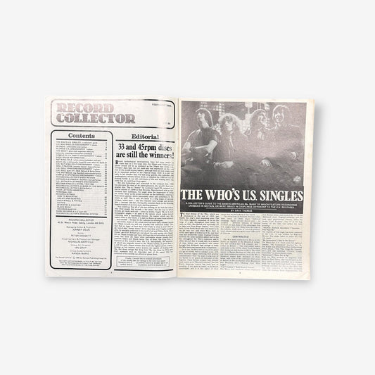 1985 The Who&#39;s U.S. Singles - Record Collector Magazine No. 66