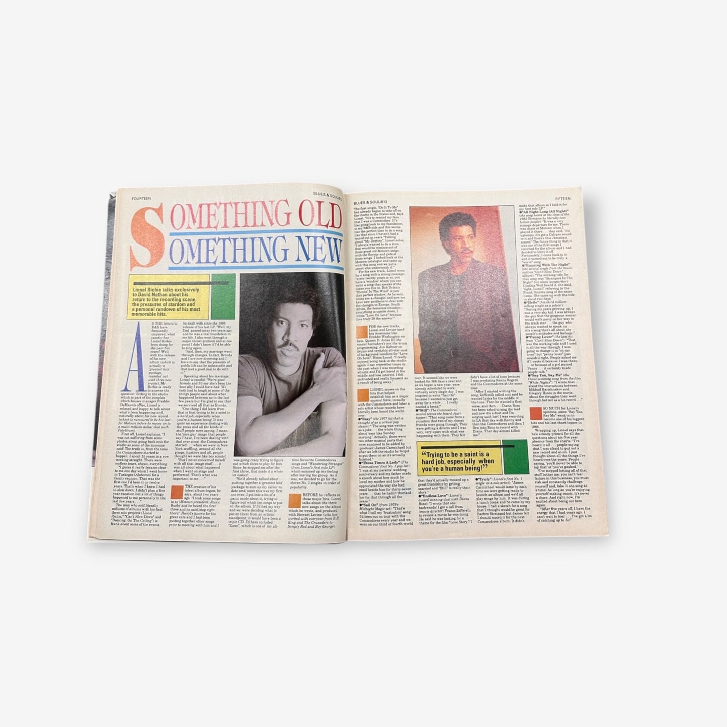 1992 Lionel Richie - Blues & Soul Magazine Issue 613