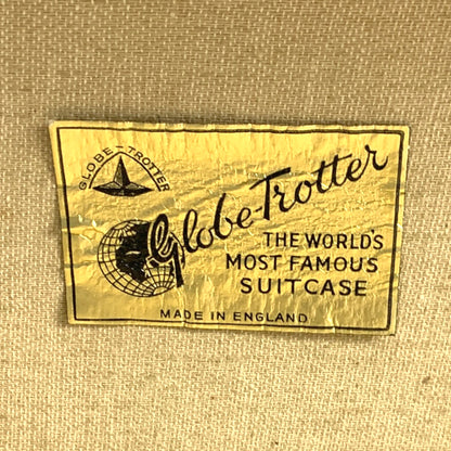 Vintage Globe-Trotter Band & Music Sticker Suitcase