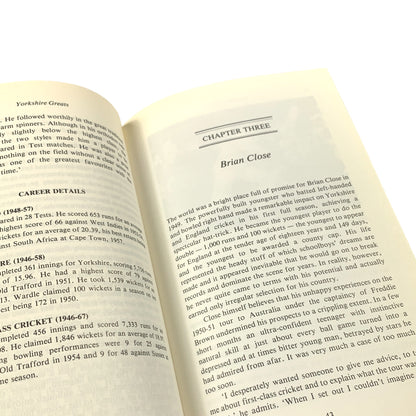 Yorkshire Cricket Greats - 1990 Hardcover Book by John Callaghan (Sportsprint)